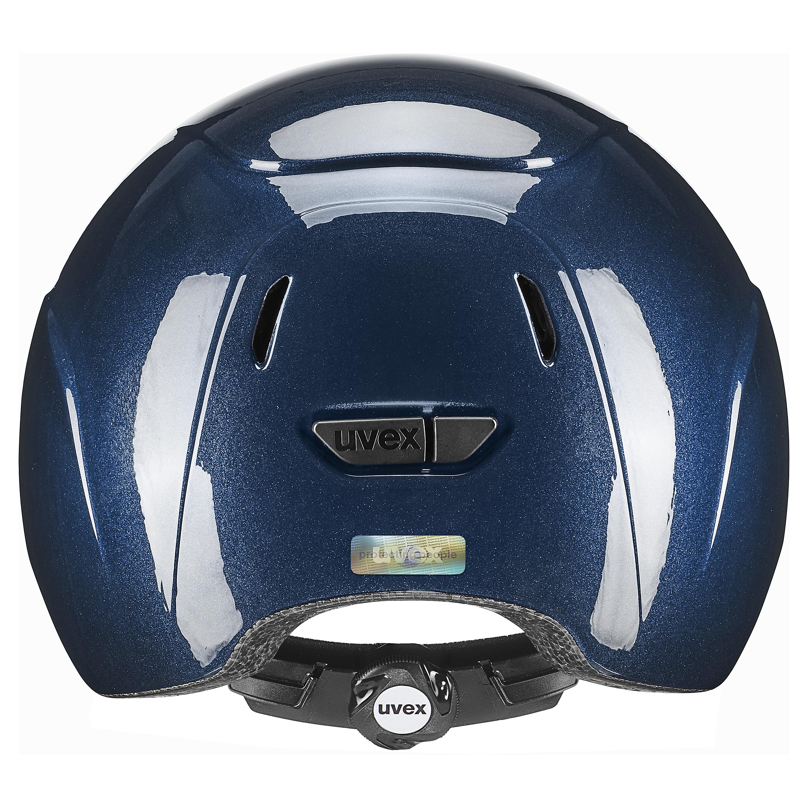 Uvex - Marine Brillant - Casque d'équitation ajustable pour enfant taille 49-54 cm