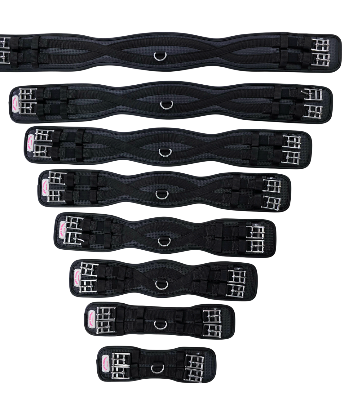 Sangles de dressage Inky Dinky Tailles 25cm/10" - 95cm/38"