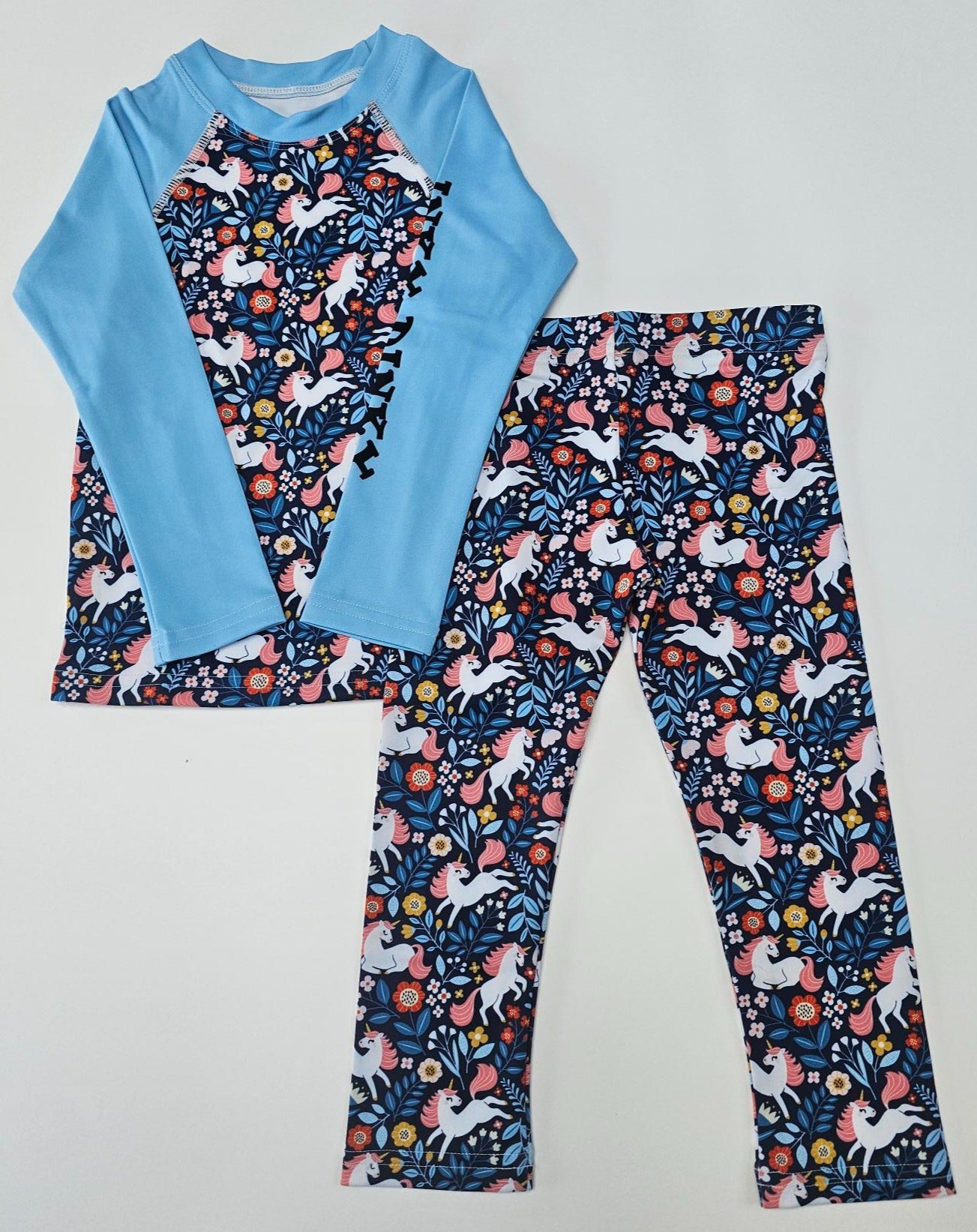 Ensemble sous-vêtements thermique enfant - Licornes