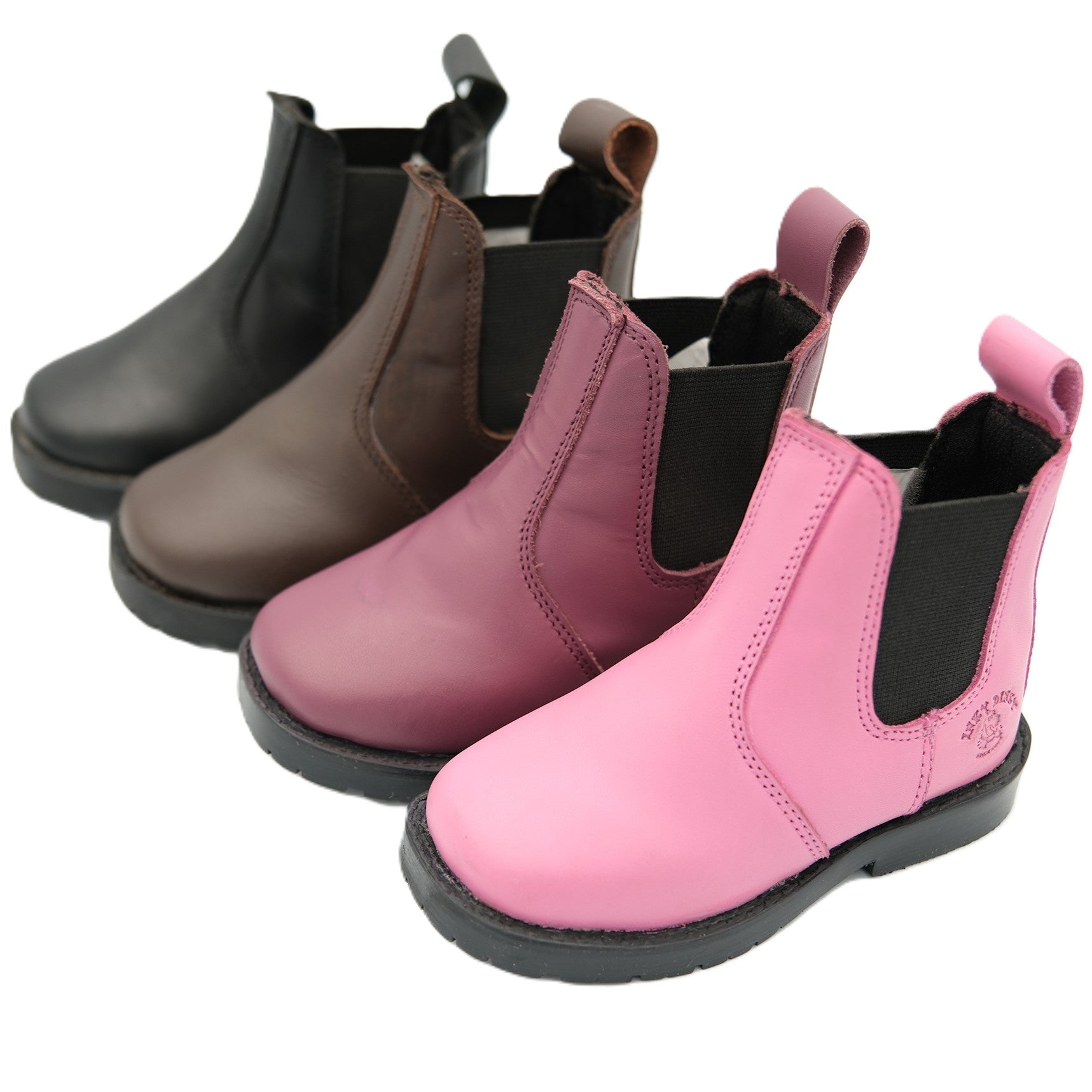 Bottes d'équitation jodhpur en cuir véritable Inky Dinky