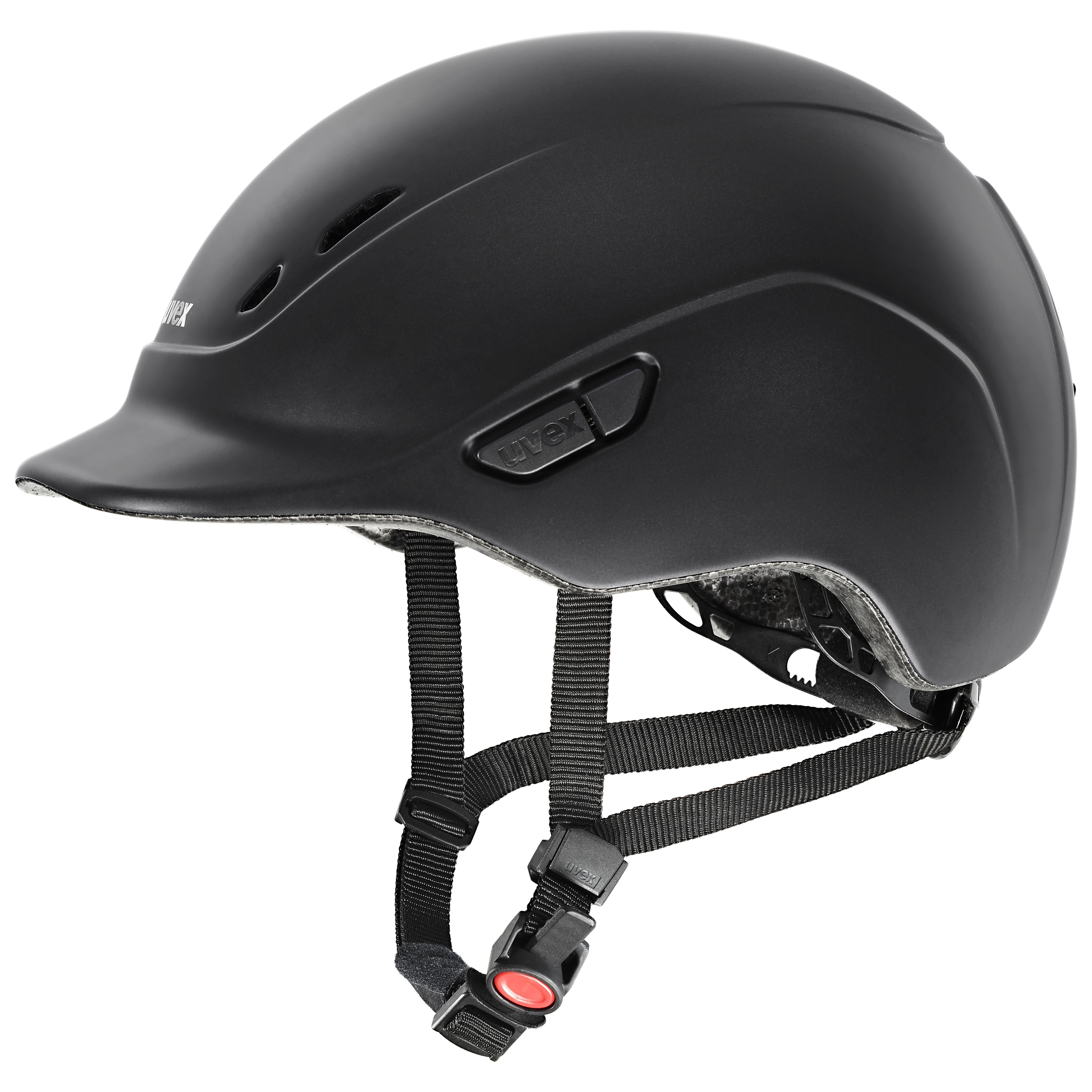 Uvex - Noir mat - Casque d'équitation réglable pour enfant taille 49-54 cm