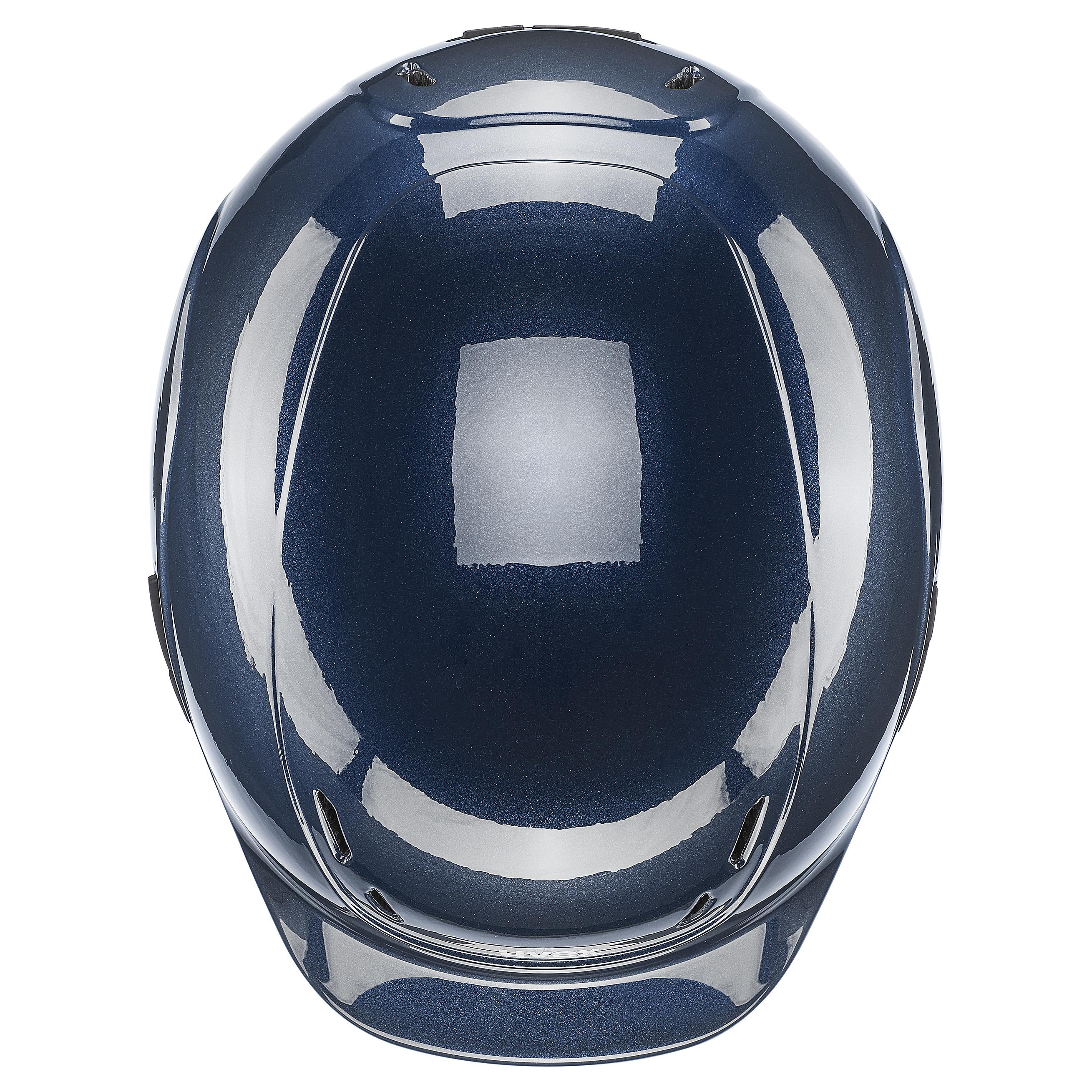 Uvex - Marine Brillant - Casque d'équitation ajustable pour enfant taille 49-54 cm