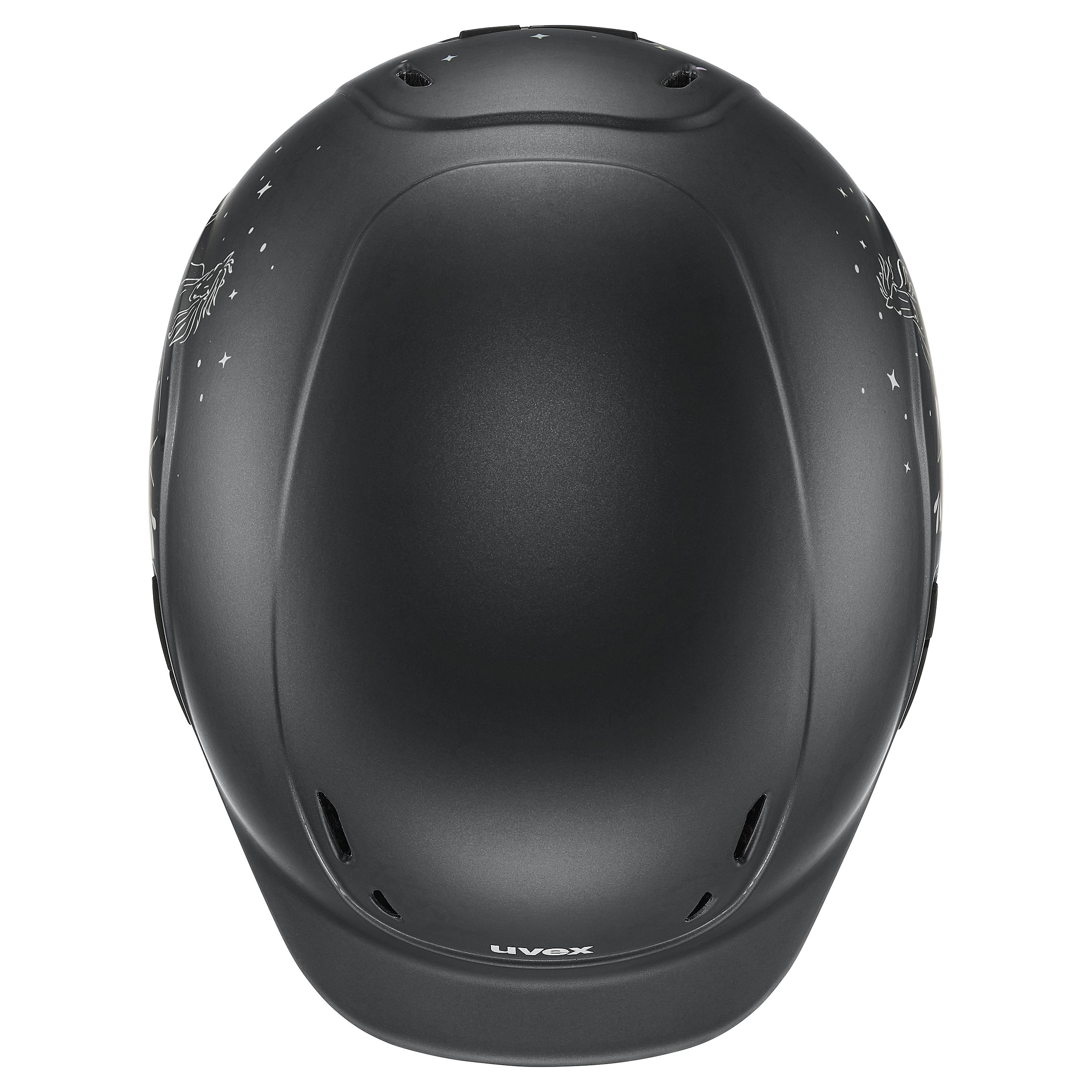 Uvex - Happy Horse Black - Casque d'équitation réglable pour enfants taille 49-54 cm