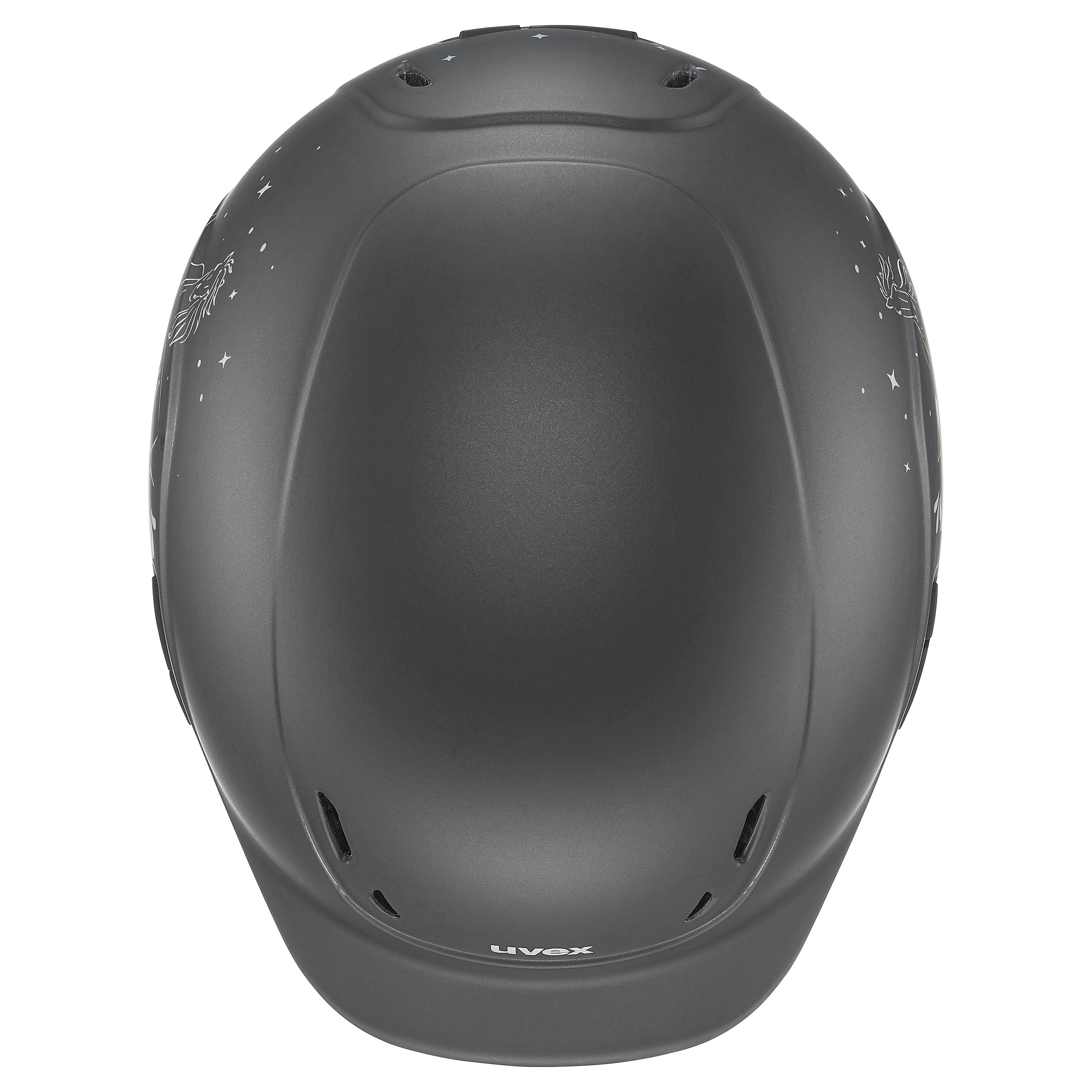 Uvex - Happy Horse Anthracite - Casque d'équitation réglable pour enfant taille 49-54 cm